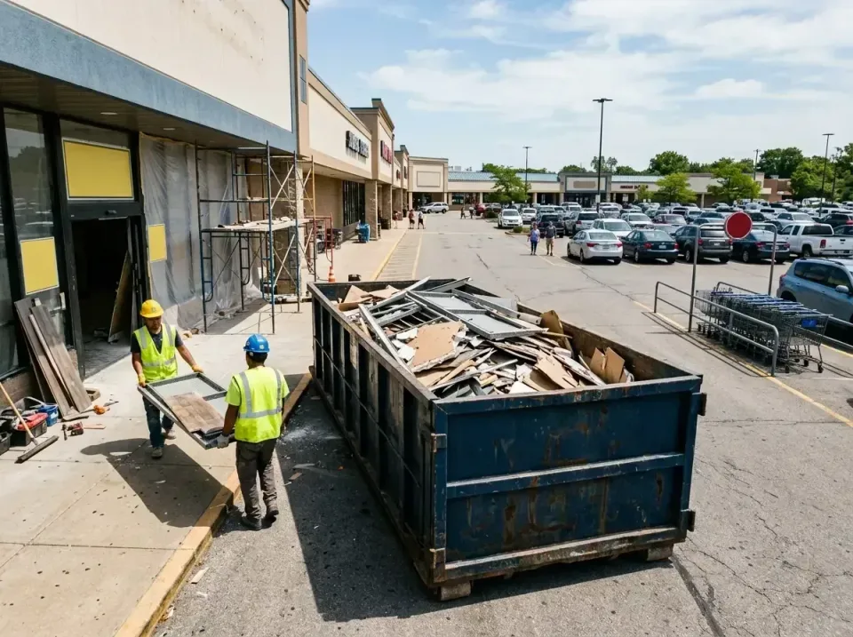 retail-store-renovation-debris-003 — frequently asked questions, Roll-off Dumpster Rentals in Oak Point, TX